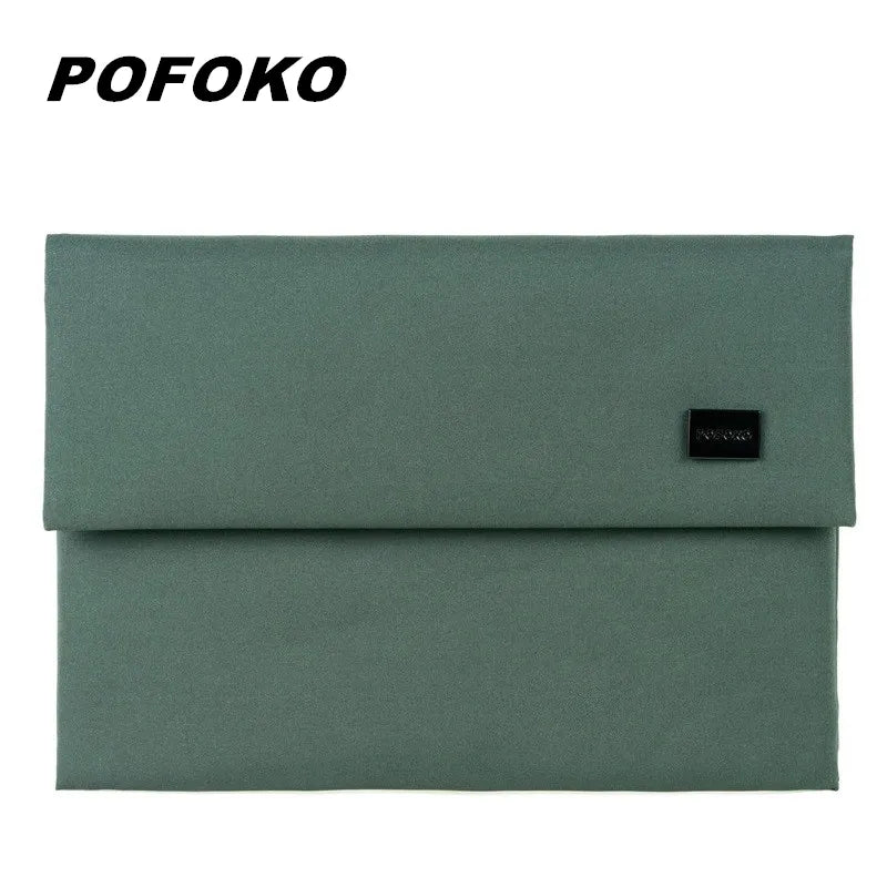 Pofoko Brand Laptop Bag 12,13,14,15 Inch,Business Man Lady Waterproof Sleeve Case For Macbook Air Pro Notebook Pc,Dropship E200