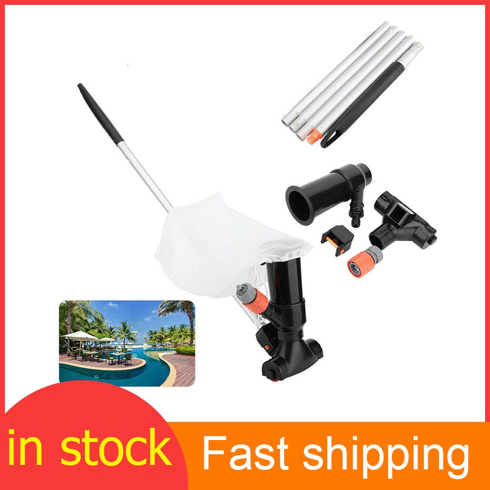 Pool Vacuum Cleaner Swimming Pool Vacuum Jet 5 Pole Sections Suction Tip Connector Inlet Portable Detachable Cleaning Tool Eu
