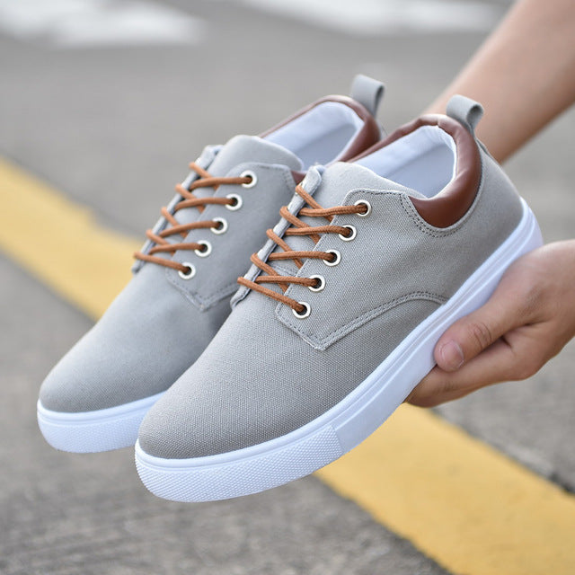 Reetene New Arrival Spring Summer Comfortable Casual Shoes Mens Canvas Shoes For Men Brand Fashion Flat Loafers Shoe