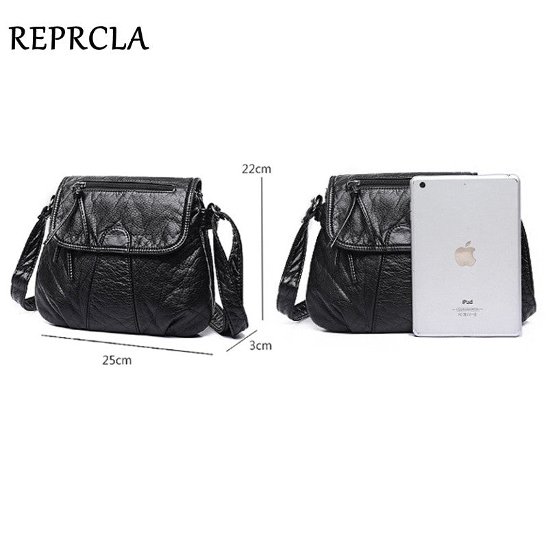 Reprcla Brand Designer Women Messenger Bags Crossbody Soft Pu Leather Shoulder Bag High Quality Fashion Women Bags Handbags