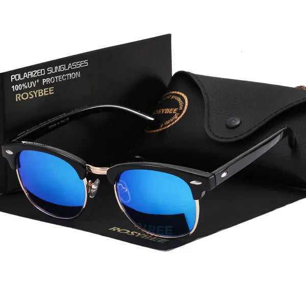 Rosybee Uv400 Polarized Sunglasses Men Women Classic Cool Retro Sun Glasses Coating  Man Driving Shades Fashion Male Oculos