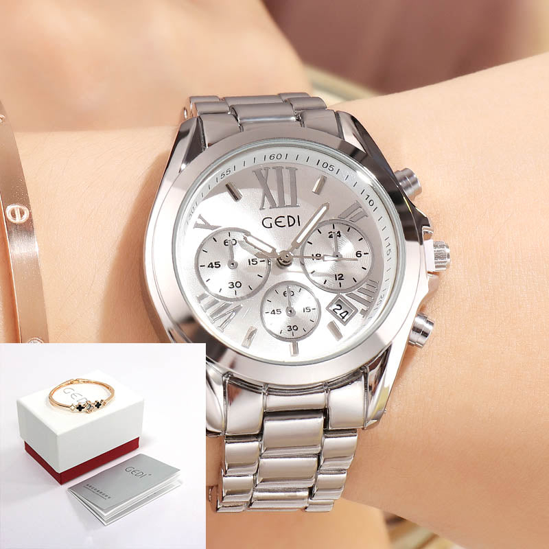 Relogio Feminino Gedi Luxury Rose Gold Women Watch Fashion Bracelet Ladies Wristwatch Casual Quartz Watch Reloj Mujer Girl Gift