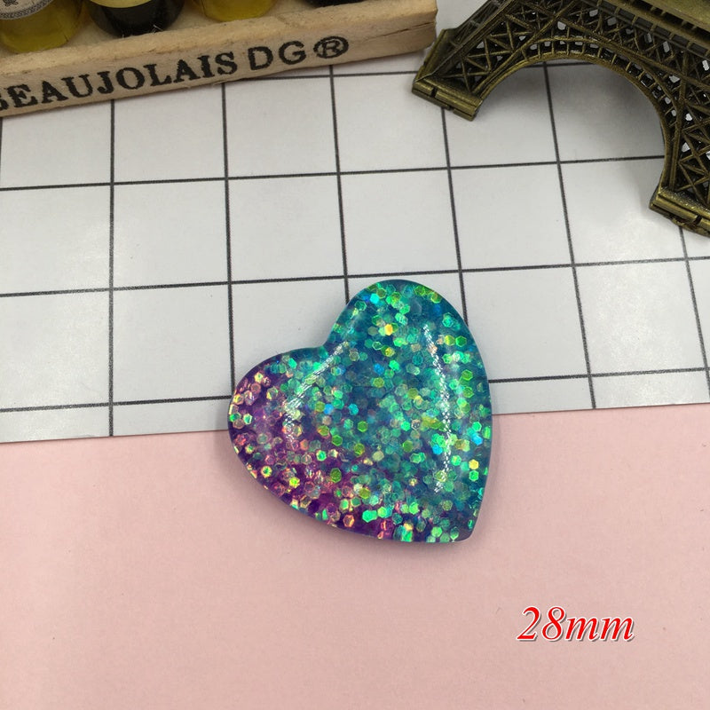 Resin Adorable 4Pcs/Lot Glitter Kawaii Set For Crafts Making, Scrapbooking, Diy, Phone Decoration (As Picture)
