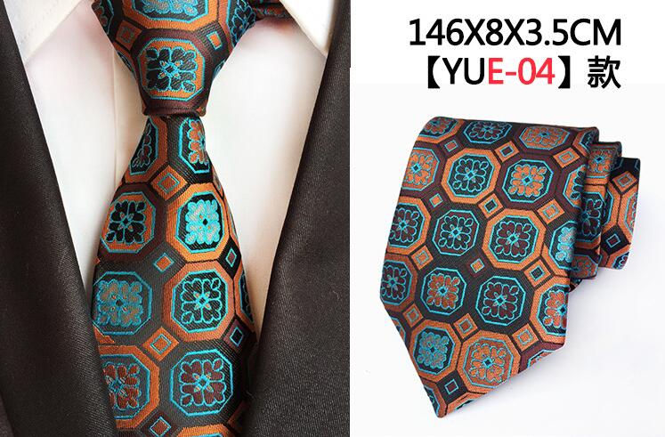 Ricnais New Design Mens Tie Luxury Man Floral Paisley Neckties Hombre 8 Cm Gravata Tie Classic Business Casual Tie For Wedding