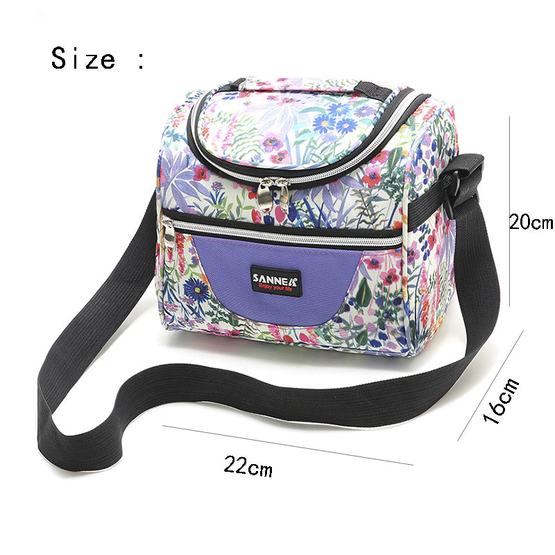 Sanne 5L New Fashion Cooler Bag Thermal For Food School Lunch Box Insulated Ice Bag Keep Cold And Warm Portable Insulated Bag