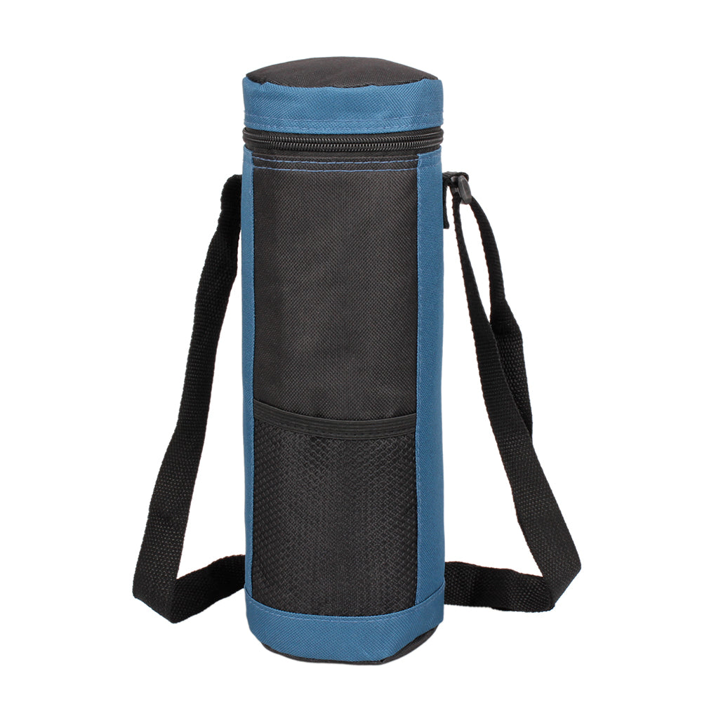 Sanne 600D Polyester Oxford Cooler Bag Round Insulated Thermal Bag Ice Water Bottle Ice Pack Can Be Portable Lunch Bag