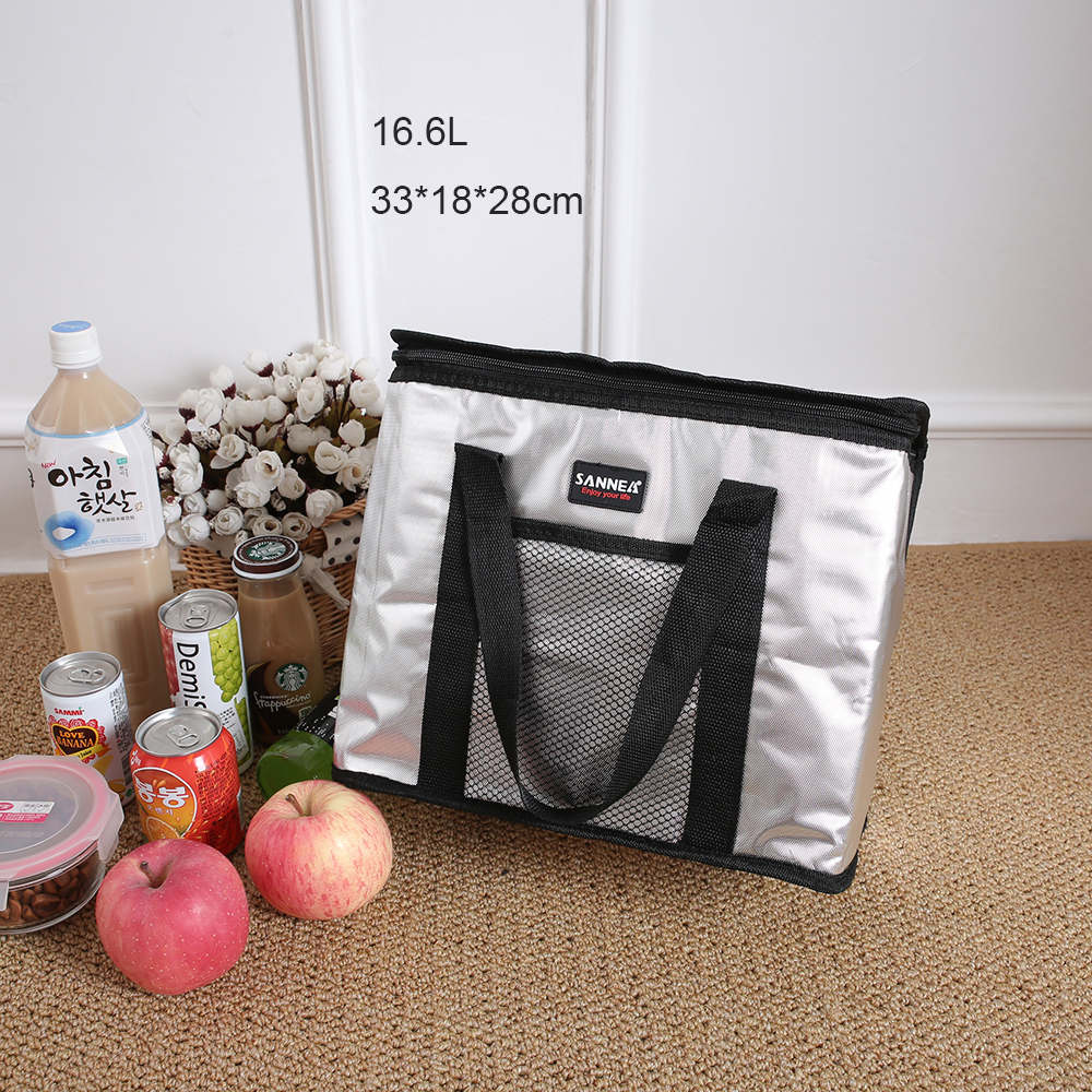 Sanne Insulated Cooler Bag Aluminum Foil Thermal Women Candy Color Lunch Bags For Kids Student Food Picnic Cooler Bag Cl504