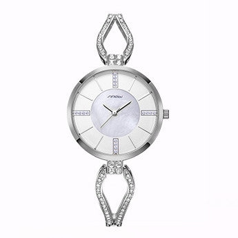 Sinobi Luxury Brand Women Watches Diamond Bracelet Watch Women Elegant Ladies Girls Quartz Wristwatch Female Dress Watches Gift