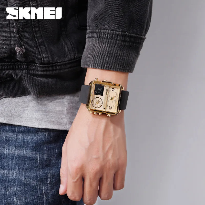 Skmei Sports Watch Men Top Luxury Brand Waterproof Wristwatch Men Quartz Analog Digital Watches Relogio Masculino 1584