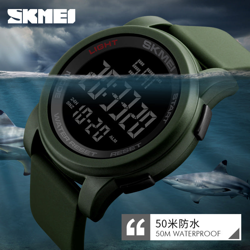 Skmei Top Luxury Sport Watch Men Alarm Clock 5Bar Waterproof Watches Multifunction Digital Watch Reloj Hombre 1257