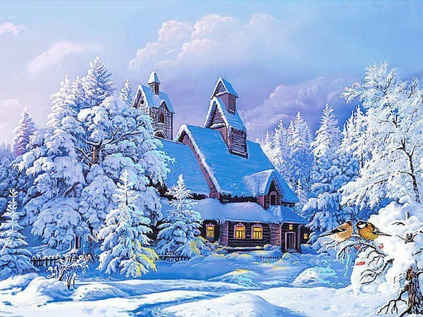 Sale Diy 5D Diamond Painting Winter House Scenery Cross Stitch Kit Full Embroidery Snow Landscape Mosaic Art Picture Decor Gift
