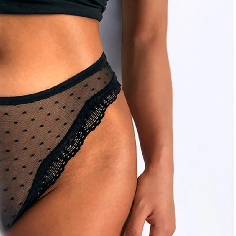 Sexy Lace Panties Women Transparent Low Waist Underpant Hollow Out Thong Female Seamless G-String Women Underwear Lingerie