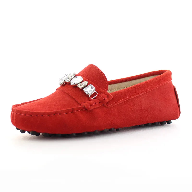 Shoes Woman Genuine Leather Women Flat Shoes Slip On Casual Loafers Soft Moccasins Women Shoes Flats Female Driving Shoes