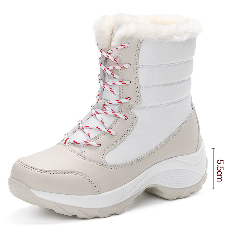 Shoes Women Snow Boots 2021 Women Boots Winter Women Plus Size Hot Platform Boots Winter Female Warm Botas Mujer White Booties