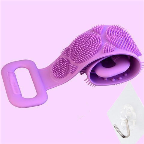 Silicone Brushes Bath Towels Rubbing Back Mud Peeling Body Medical Massage Shower Magic Brush Flexible Scrubber Skin Cleaning