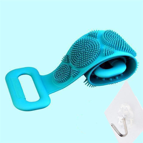 Silicone Brushes Bath Towels Rubbing Back Mud Peeling Body Medical Massage Shower Magic Brush Flexible Scrubber Skin Cleaning