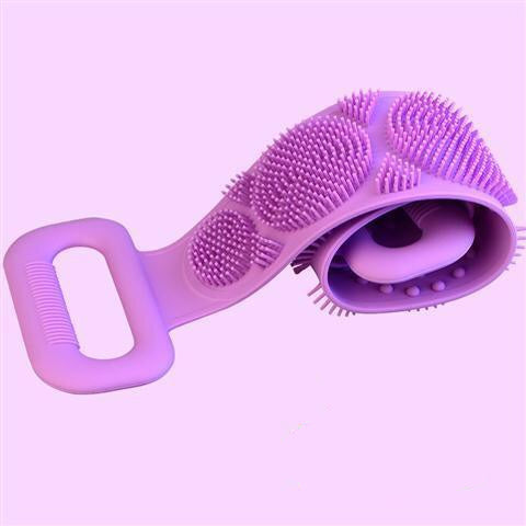 Silicone Brushes Bath Towels Rubbing Back Mud Peeling Body Medical Massage Shower Magic Brush Flexible Scrubber Skin Cleaning