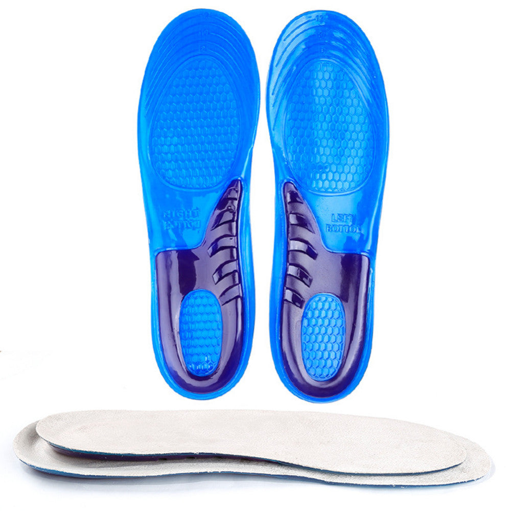 Silicone Gel Insoles Man Women Insoles Orthopedic Massaging Shoe Inserts Shock Absorption Shoepad