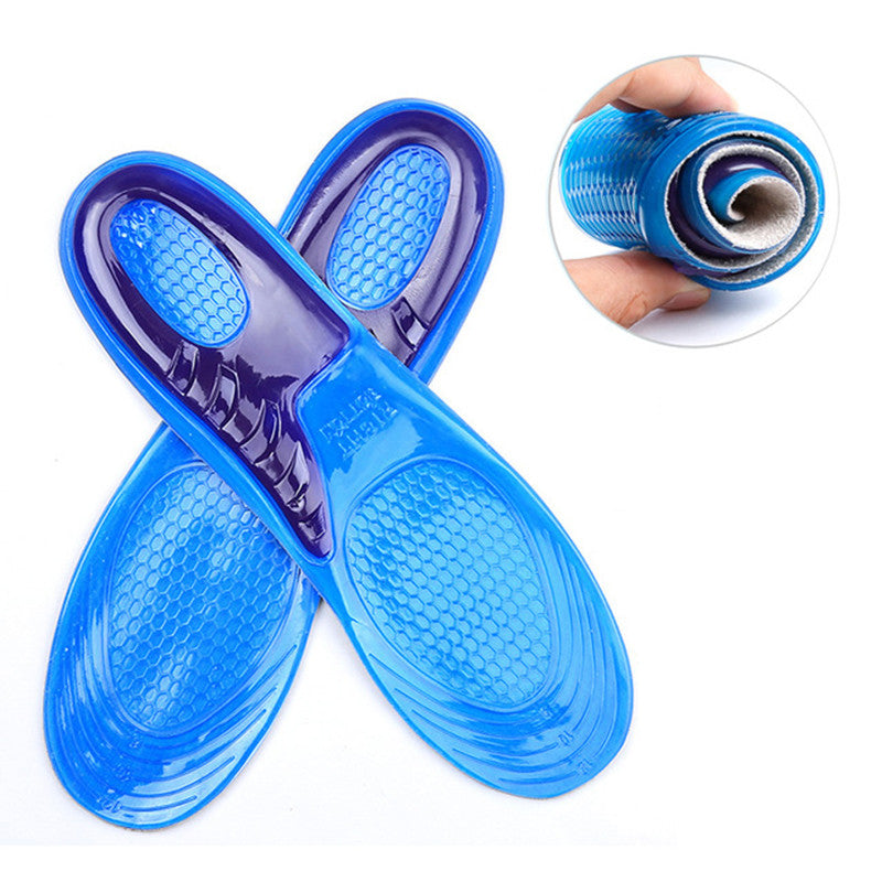 Silicone Gel Insoles Man Women Insoles Orthopedic Massaging Shoe Inserts Shock Absorption Shoepad