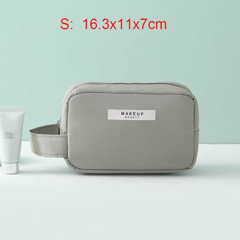 Simple Grils Travel Waterproof Beautician Makeup Bag Soft Cloth And Comfortable Women Toiletry Cosmetic Bag Organizer Handbag