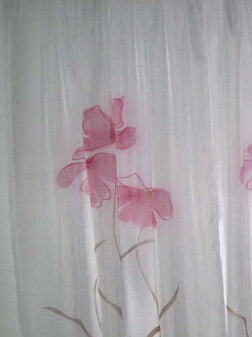 Single Panel Fashion Rustic Window Screening For The Bedroom Green/Blue/Orange/Pink  Flower Sheer Curtain Voile Window Curtains