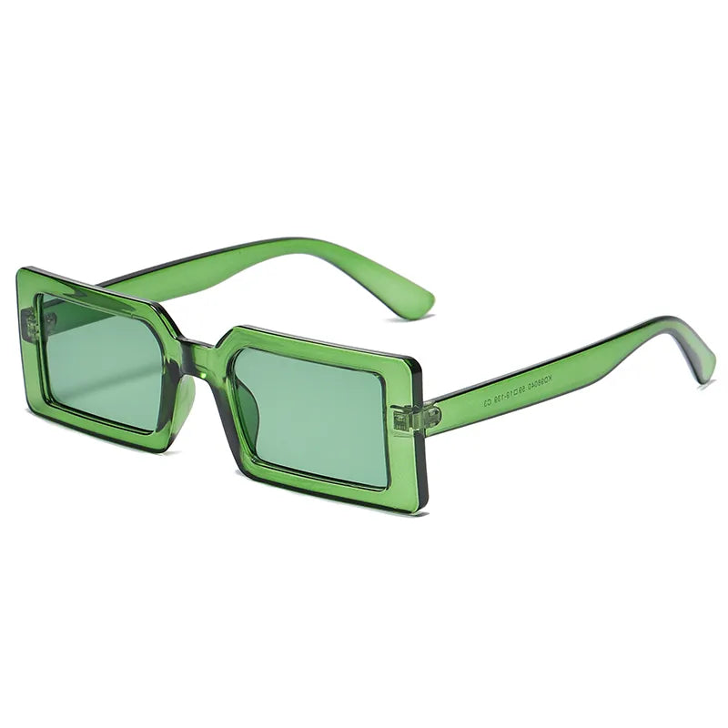Small Square Sunglasses Women Men Trendy Vintage Brand Design Green Gradient Lens Sun Glasses For Female Eyewear Uv400