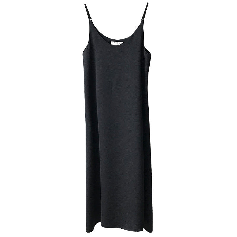 Spring Summer 2023 Woman Tank Dress Casual Satin Sexy Camisole Elastic Female Home Beach Dresses V-Neck Camis Sexy Dress