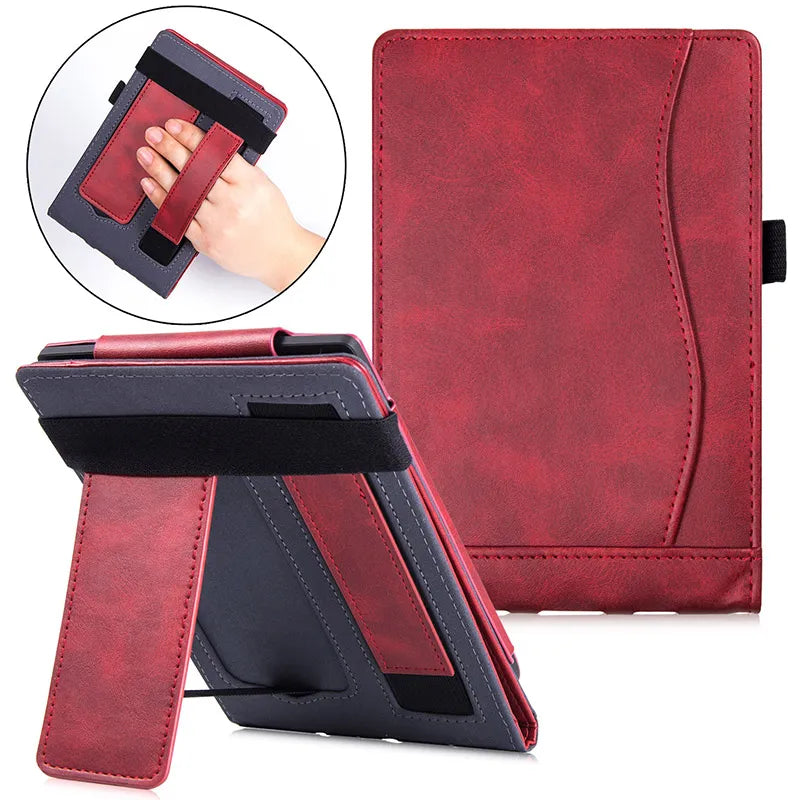 Stand Case For 7.8" Pocketbook 740 Inkpad 3/Inkpad 3 Pro/Inkpad 3 Color - Premium Pu Leather Protective Cover With Hand Strap