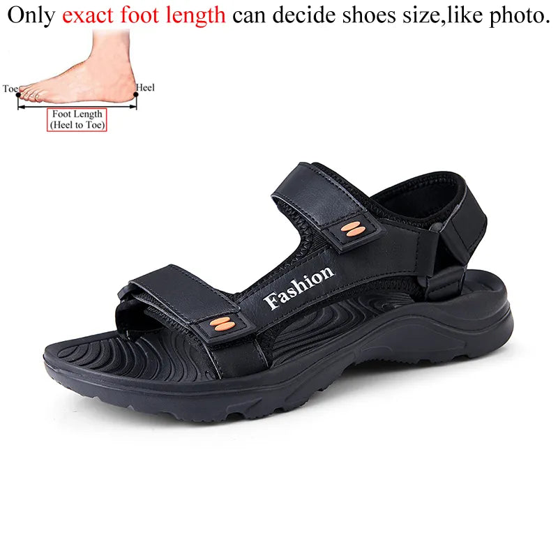 Summer Casual Breathable Black Mens Sandals Open Shoes Men Beach Sandalias Hombre Sandal Man Sandles Mens Gladiator Plus Size 48