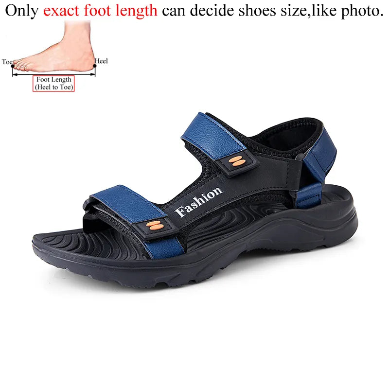 Summer Casual Breathable Black Mens Sandals Open Shoes Men Beach Sandalias Hombre Sandal Man Sandles Mens Gladiator Plus Size 48