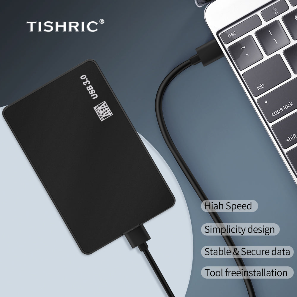 Tishric Hdd Case For Hard Drive Box Sata To Usb 2.0/3.0 Adapter Hard Disk Case Hdd Enclosure External Hard Drive Box Support 8Tb