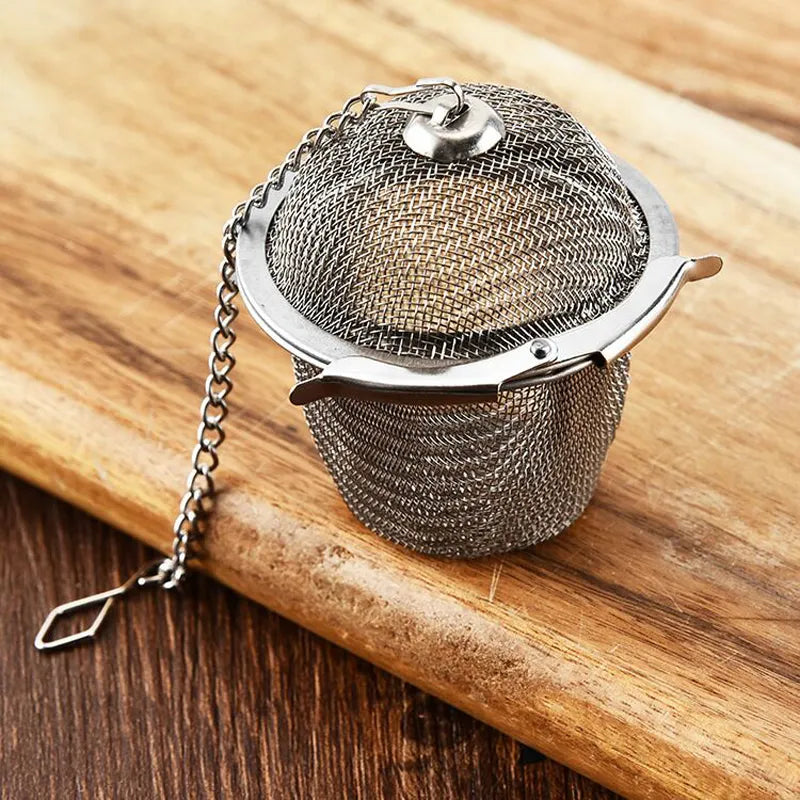 Tea Strainer Stainless Steel Tea Infuser Mesh Tea Ball Infuser Filter Reusable Loose Leaf Strainer Bag Brew Herb Tea Accessories