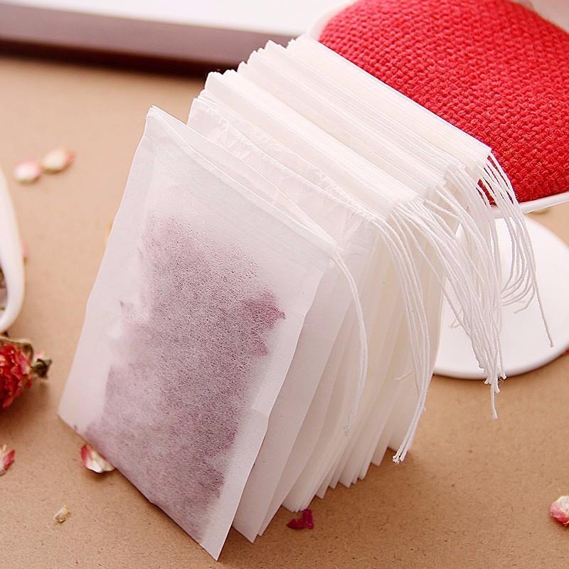 Teabags 6 X 8Cm Food Grade  Empty Scented Tea Bags Infuser With String Heal Seal Filter Paper For Herb Loose Tea Bolsas