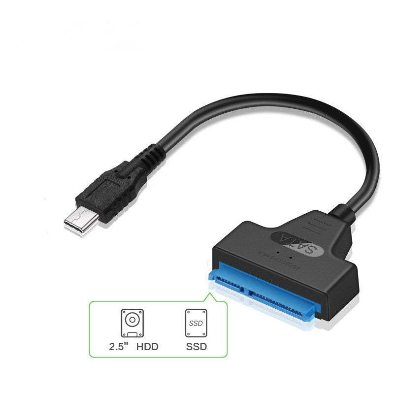 Type C Usb 3.1 Gen1 To Sata Iii Hdd Ssd Adapter Cable For 2.5 Inch Sata Drive Support Usap 20Cm Length