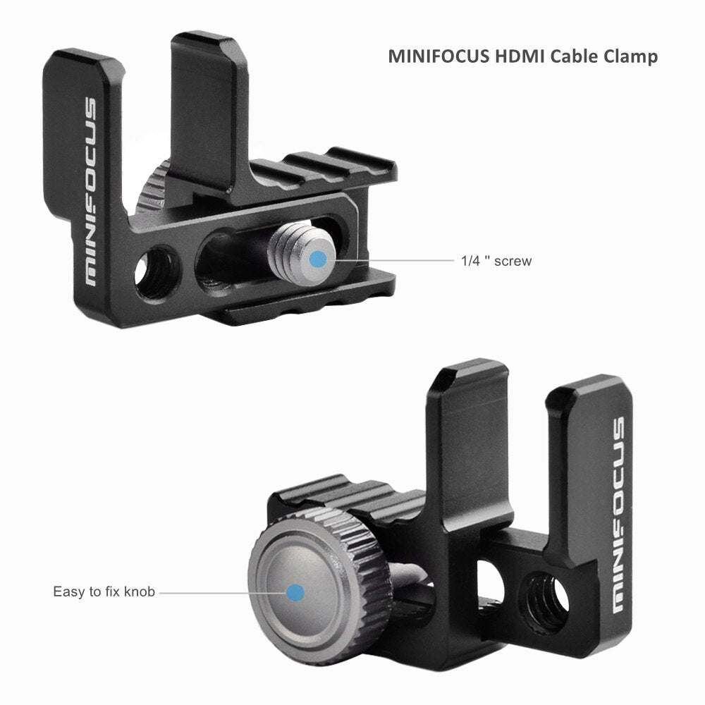 Universal Camera Cable Clamp Lock For Blackmagic Video Monitor Cage G7/Gh4/Gh3 Cage For Sony A6400 A6500 A6300 Bmmcc Cage