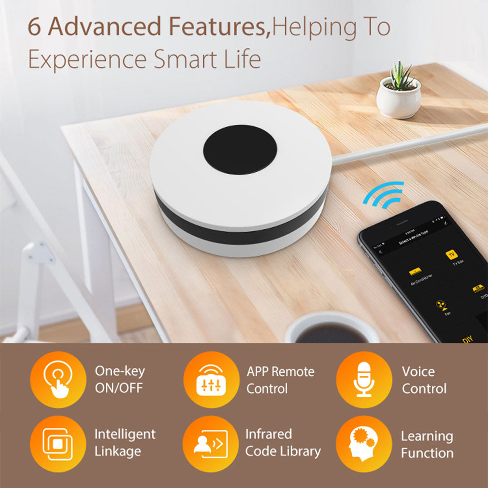 Universal Wifi Tuya Smart Ir Remote Controller App Remote Control Works With Alexa Google Home Smart Home Automation