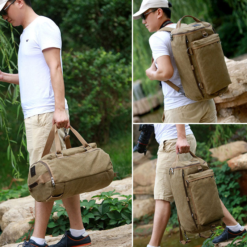 Vintage Men Travel Bag Large Capacity Travel Duffle Rucksack Male Carry On Luggage Storage Bucket Shoulder Bags For Trip Xa86Zc