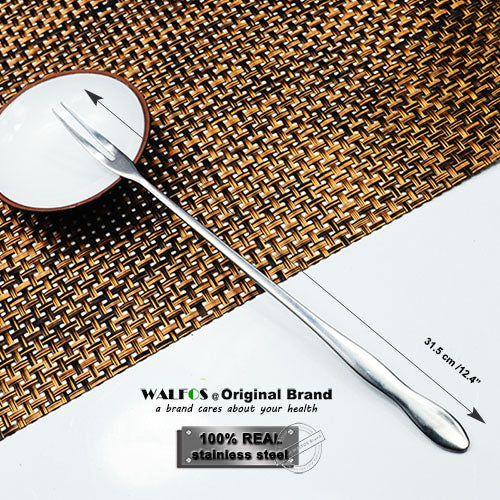 Walfos Long Handled Stainless Steel Coffee Spoon Ice Cream Dessert Tea Spoon For Picnic Kitchen Accessories