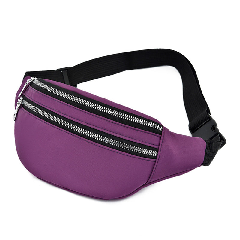 Waist Bag Women Fanny Pack Oxford Female Hip Bum Bag Men Banana Bag Women`S Belt Pocket Ladies Belly Money Pouch Fashion Purse