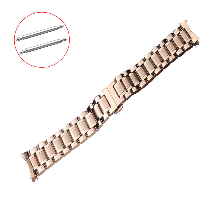 Watch Band 12 14 15 16 17 18 19 20 21Mm 22Mm 23Mm 24Mm Stainless Steel Watch Strap Curved End Butterfly Buckle Strap Bracelet
