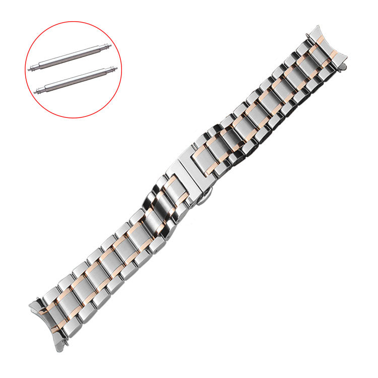 Watch Band 12 14 15 16 17 18 19 20 21Mm 22Mm 23Mm 24Mm Stainless Steel Watch Strap Curved End Butterfly Buckle Strap Bracelet