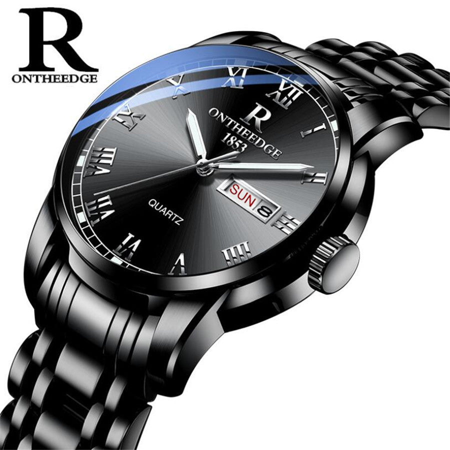 Watch Men Women Business Waterproof Clock Date Silver Steel Mens Watches Fashion Casual Ladies Quartz Wristwatch New
