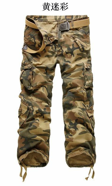 Water Waves Camouflage Trousers Military Tactical Pants Men Multi-Pocket Washed Overalls Male Cargo Pants For Men,Size 28-40