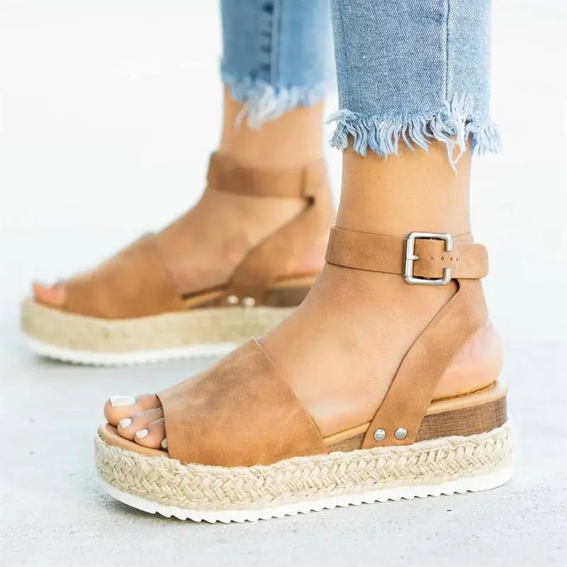 Wedges Shoes For Women High Heels Sandals Summer Shoes 2023 Flip Flop Chaussures Femme Platform Sandals Plus Size 35-43