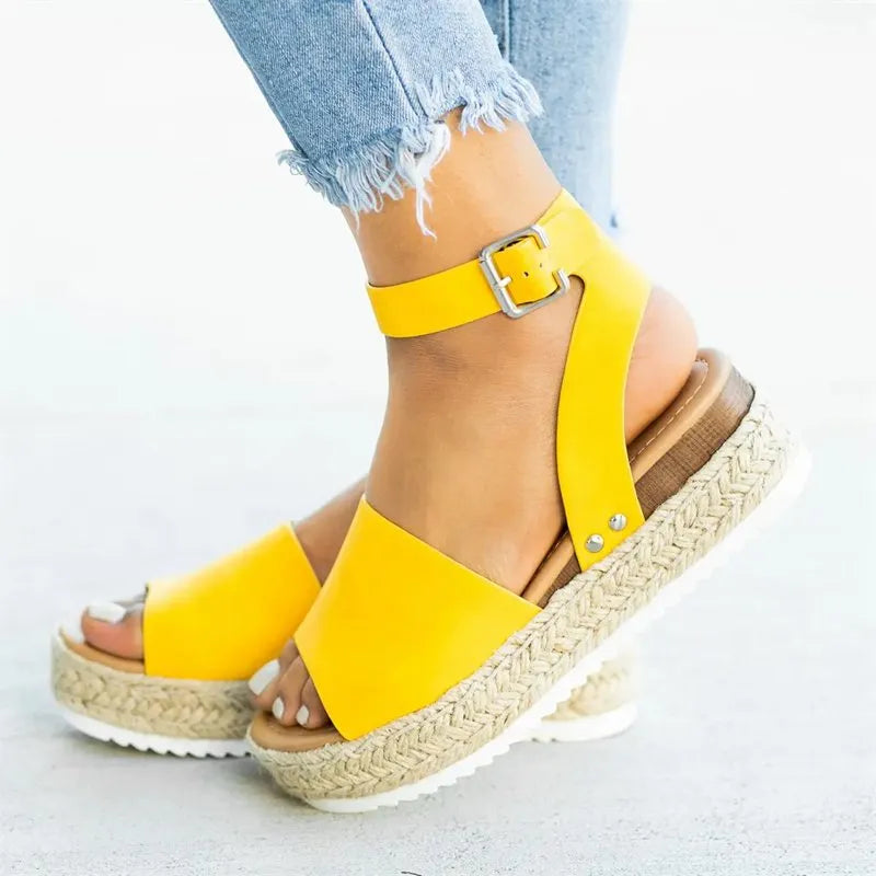 Wedges Shoes For Women High Heels Sandals Summer Shoes 2023 Flip Flop Chaussures Femme Platform Sandals Plus Size 35-43