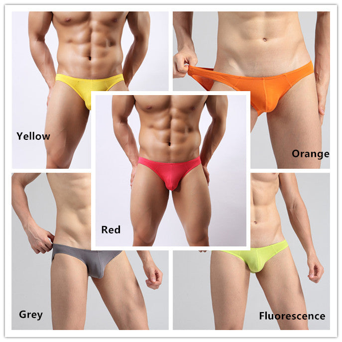 Wholesale Sexy Mens Underwear Modal Briefs Shorts Soft Bulge Pouch Underpants Slip Homme Men'S Bikini Briefs 10 Colors Panties