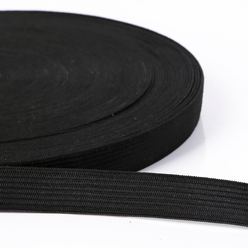 Width 0.6-5Cm 5Yard White Black Elastic Bands Spandex Ribbon Belt Trim For Sewing Short Skirt Trouse Garment Accessories