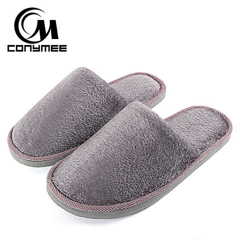 Winter Slippers Men Indoor Shoes Casual Sneakers For Home Cotton Slipper Terlik Soft Plush Warm Pantuflas Man Big Size Shoe