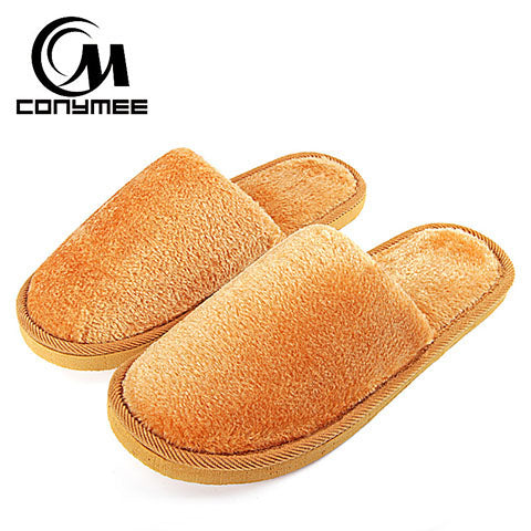 Winter Slippers Men Indoor Shoes Casual Sneakers For Home Cotton Slipper Terlik Soft Plush Warm Pantuflas Man Big Size Shoe