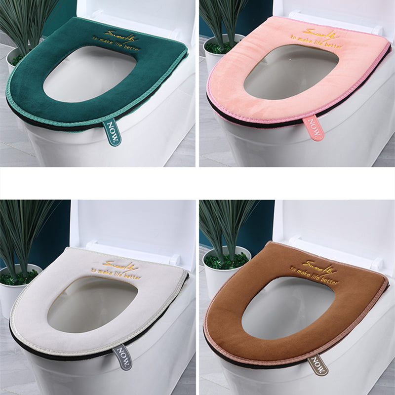Winter Warm Ring Potty Mat Soft Thicken Washable Zipper Toilet Seats Cover Set For Home Decoration Bathroom Product